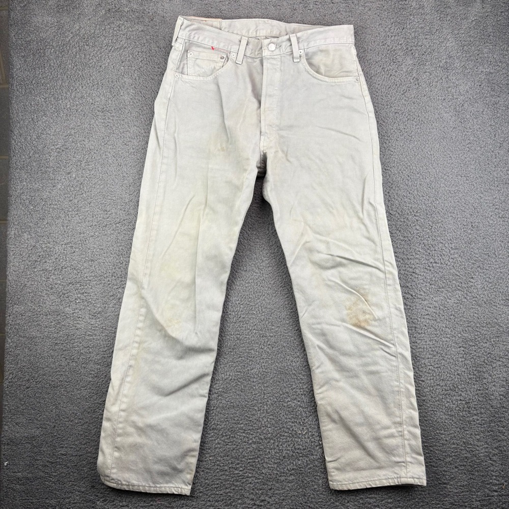 Vintage Levi Strauss 501xx‎ Jeans Light Wash Button Fly Straight Leg 34x30 USA